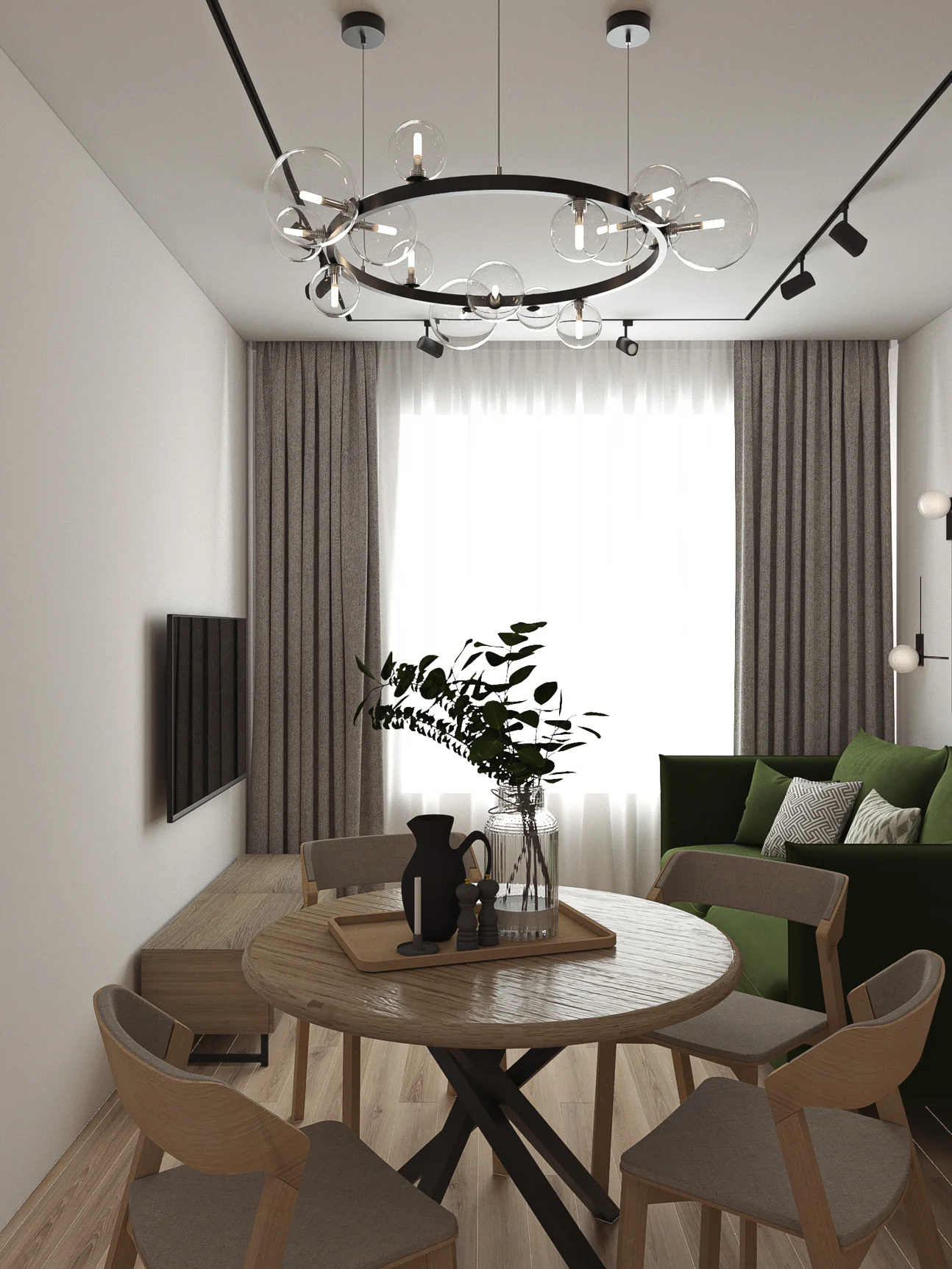 Дизайн-проект кухня-гостиная